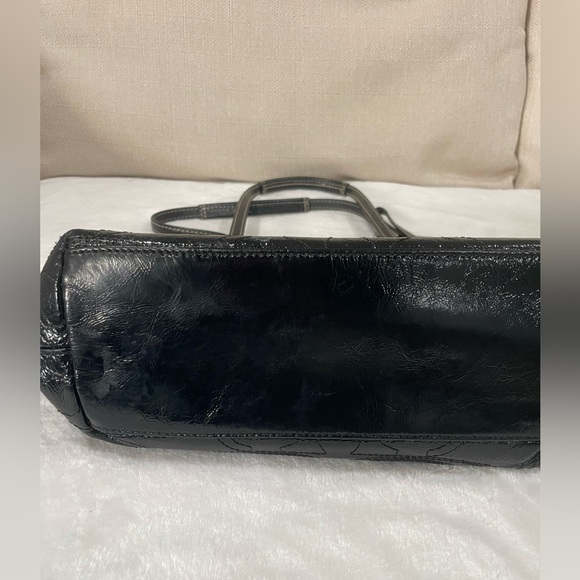 Coach Shimmering Black Women's Tote Bag - Picture 4 of 11